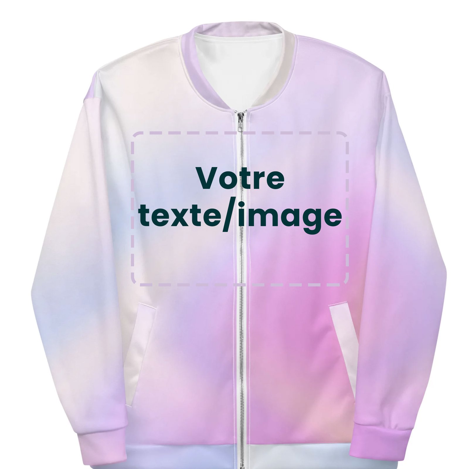 Veste bombers personnalisée all over Holo