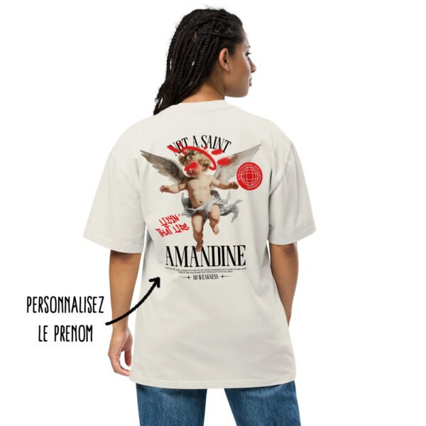T-shirt oversize personnalisé Not Saint