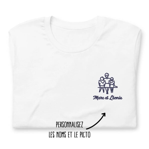 T-shirt personnalisé Famille brodé