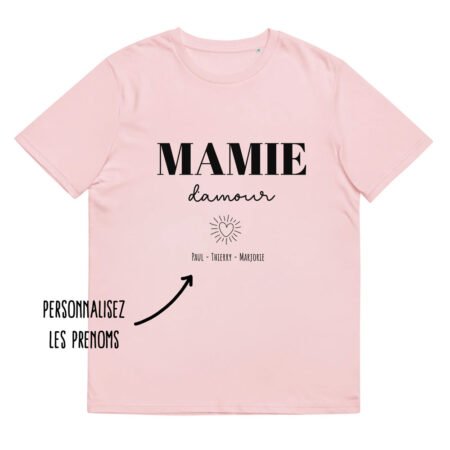 T-shirt personnalisé Mamie d’amour