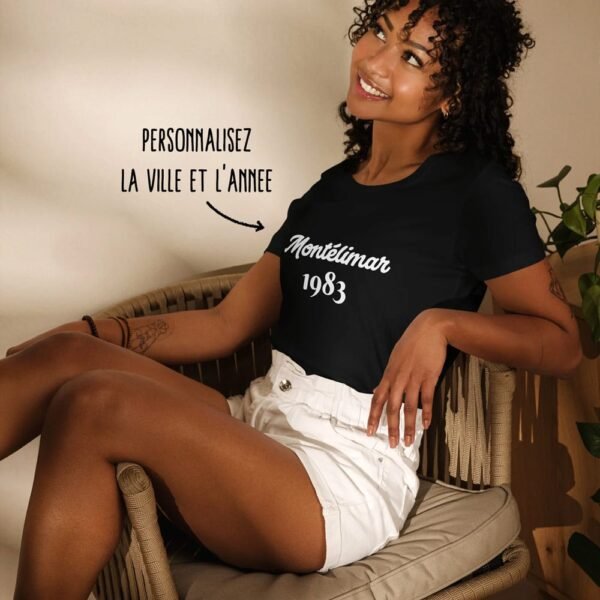 T-shirt personnalisé Ville année femme