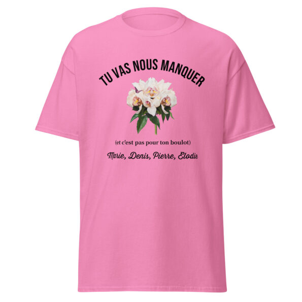 Privé : T-shirt personnalisé Collègue Fleurs