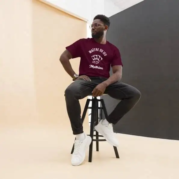 Privé : T-shirt personnalisé Uno Maître du jeu
