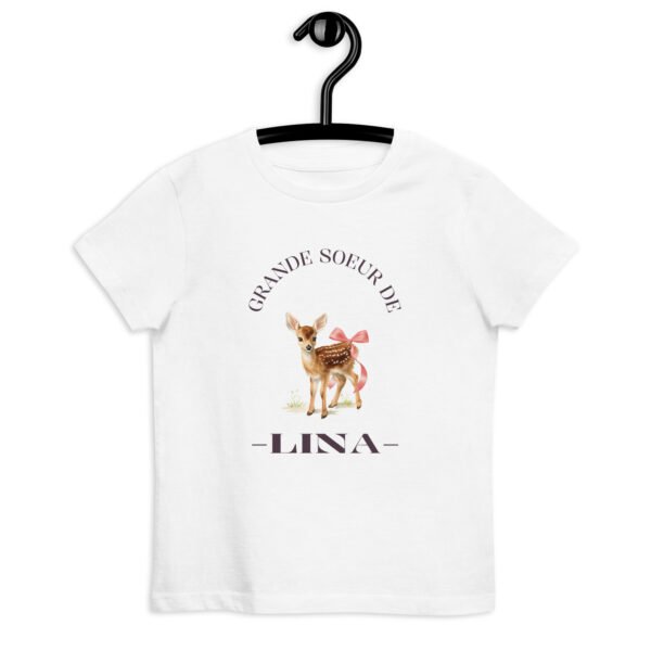 Privé : T-shirt grande soeur personnalisé