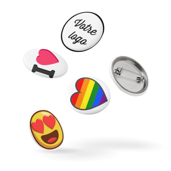 Pins personnalisés – Set de 5 badges