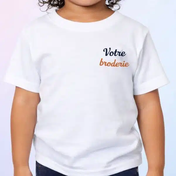 t-shirt bébé personnalisé brodé