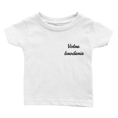 T-shirt brodé personnalisé bébé