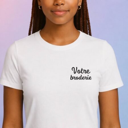 t shirt femme brodé personnalisé