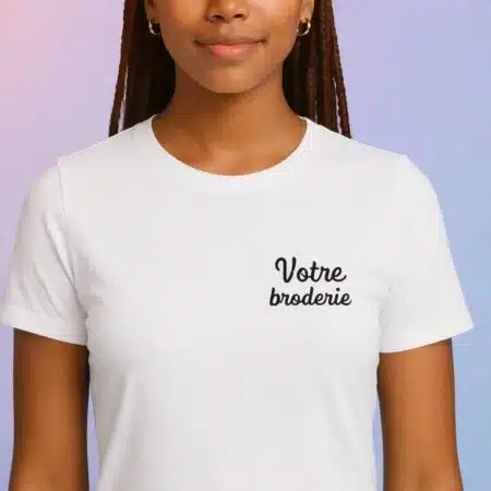 t shirt femme brodé personnalisé