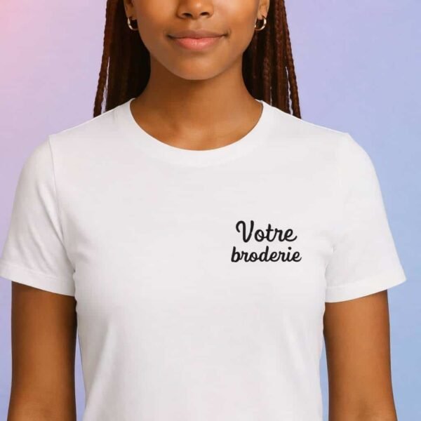 t shirt femme brodé personnalisé