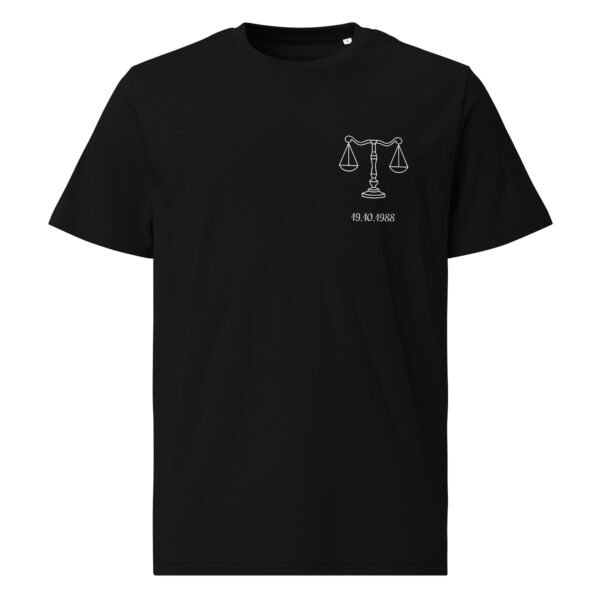 Privé : T-shirt signe astrologique personnalisé date