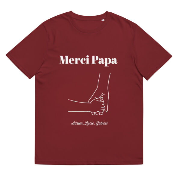 Privé : T-shirt Merci Papa personnalisé prénoms