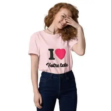 Privé : T-shirt I love personnalisé