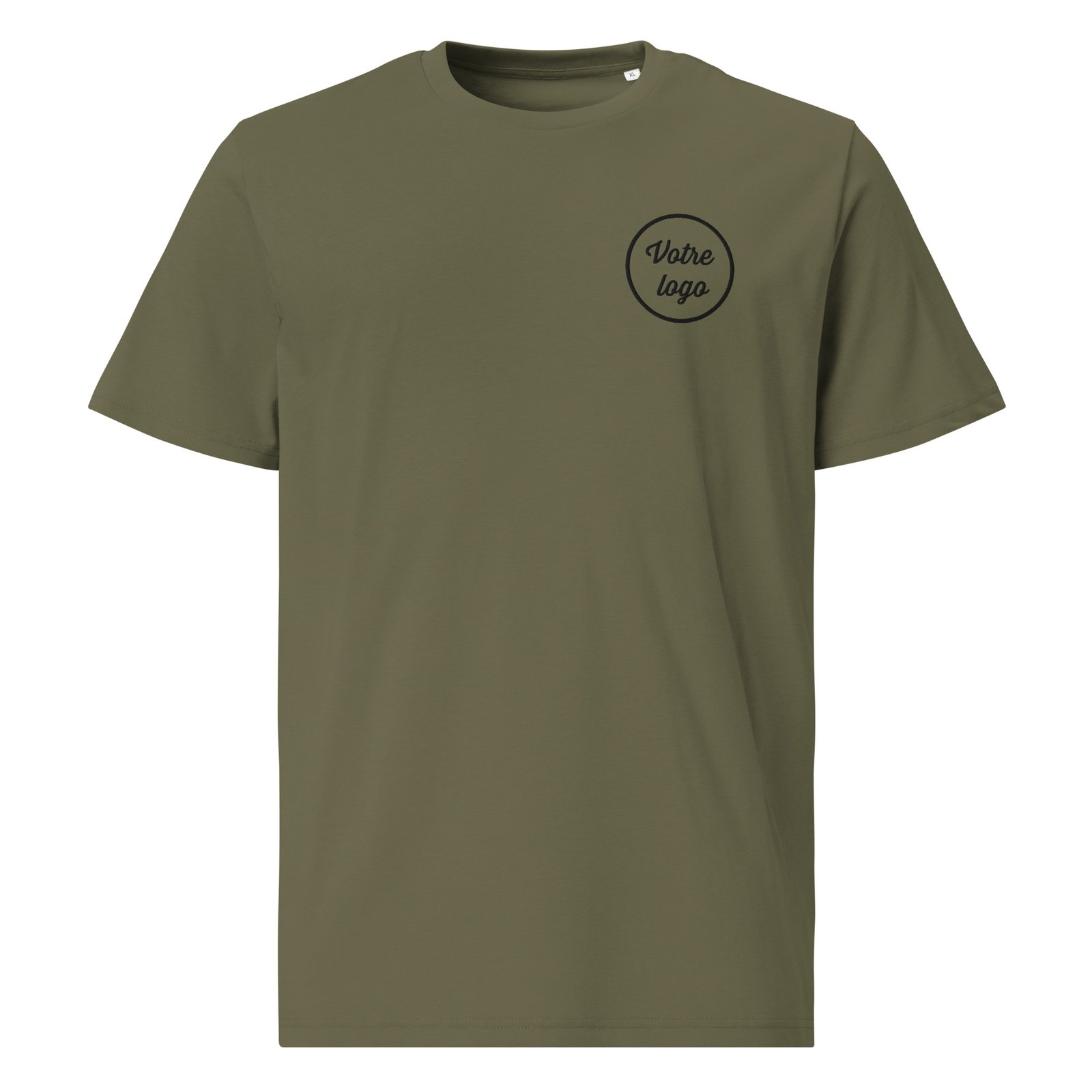 Privé : T-shirt personnalisé logo brodé – Coton bio