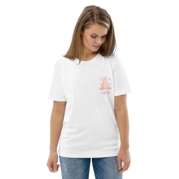 Privé : T-shirt personnalisé couple date lama – Bio
