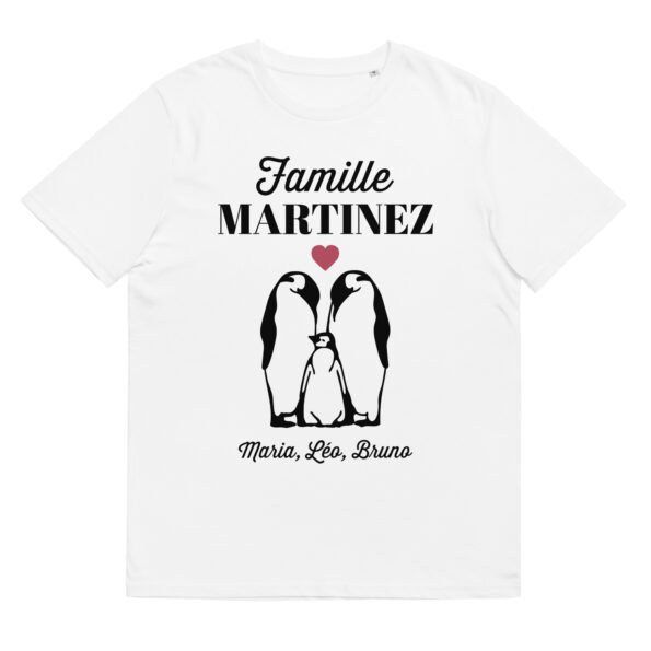 Privé : T-shirt Famille personnalisé Pingouins