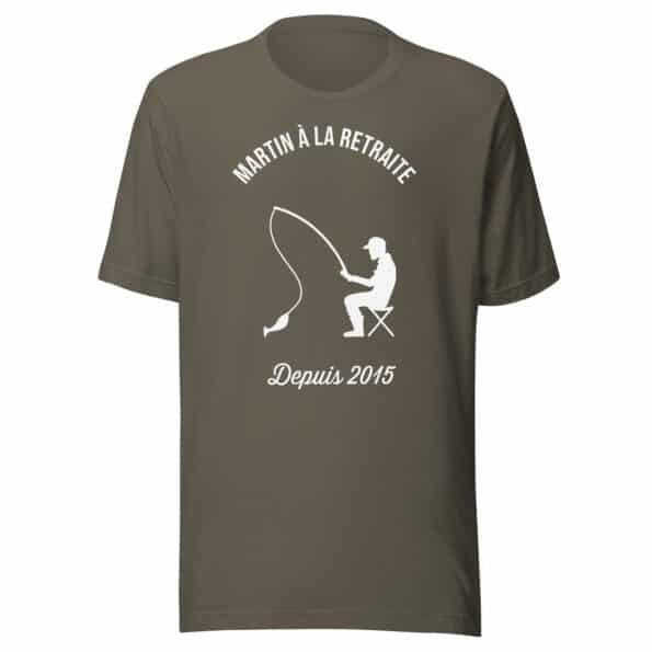 Privé : T-shirt Retraite personnalisé pêche