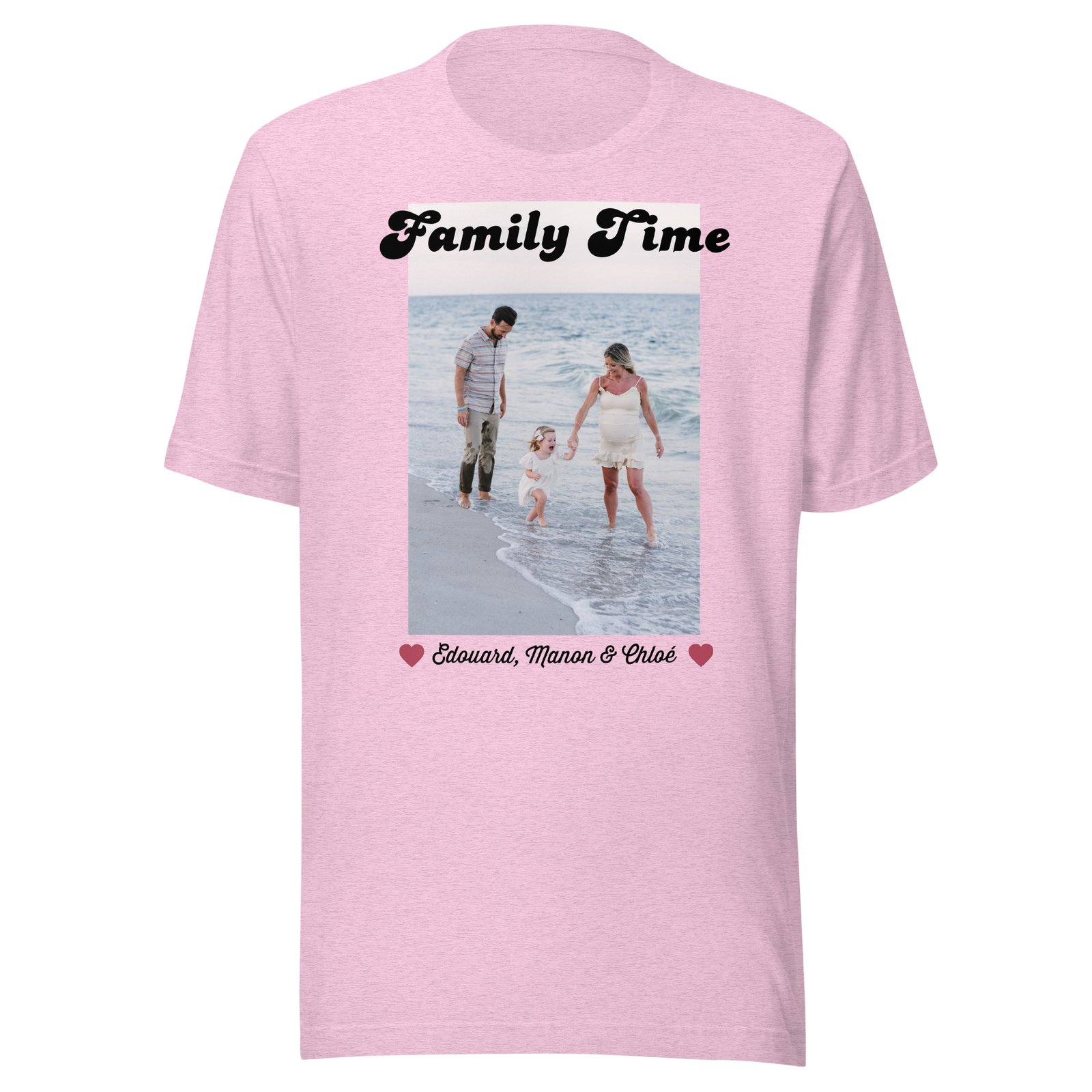 T-shirt personnalisé Famille photo
