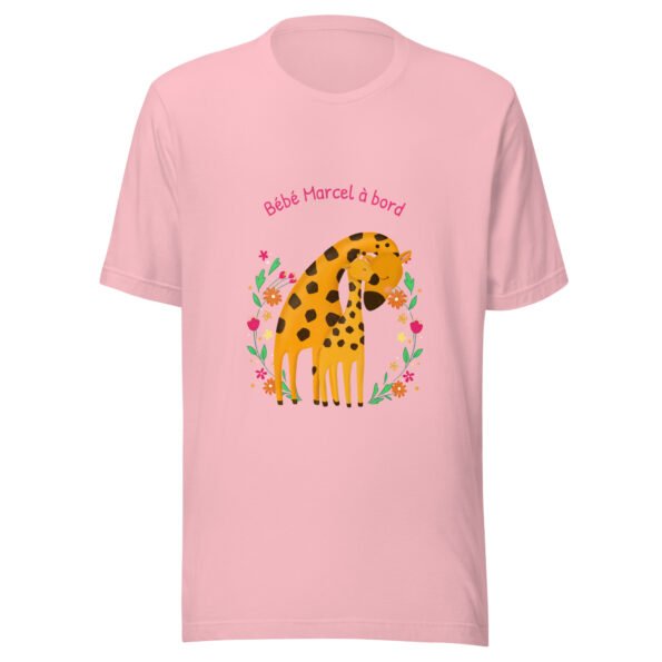 Privé : T-shirt personnalisé femme enceinte – Girafes