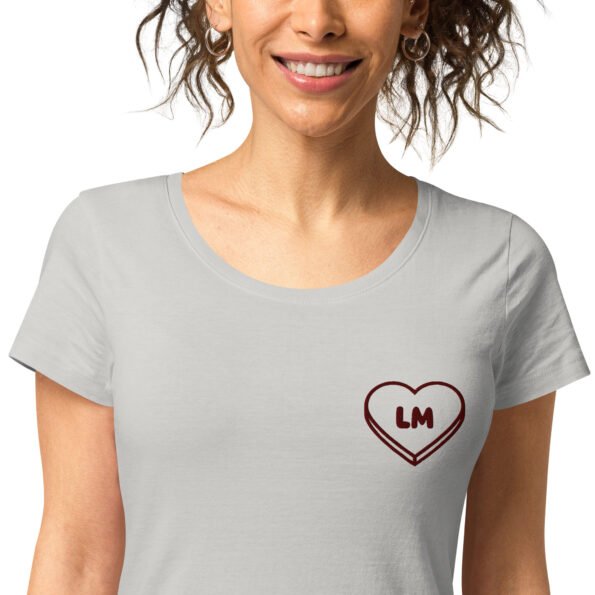 Privé : T-shirt personnalisé initiales coeur – Femme