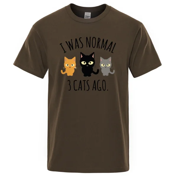 T-shirt I Was Normal 3 Cats Ago