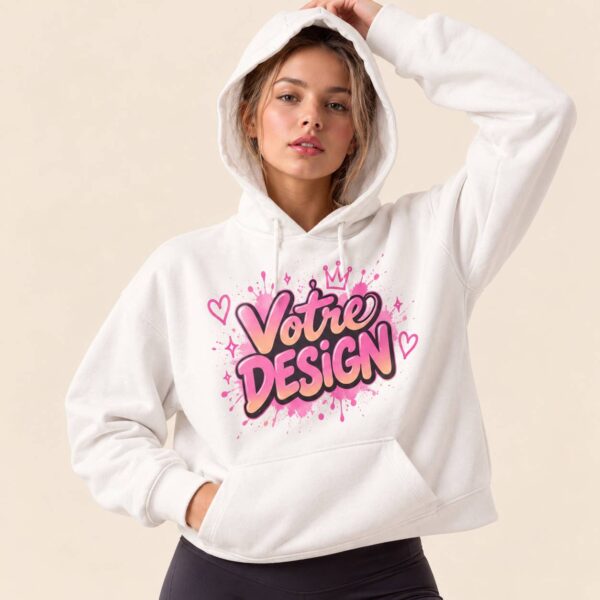 Sweat Crop Top personnalisé