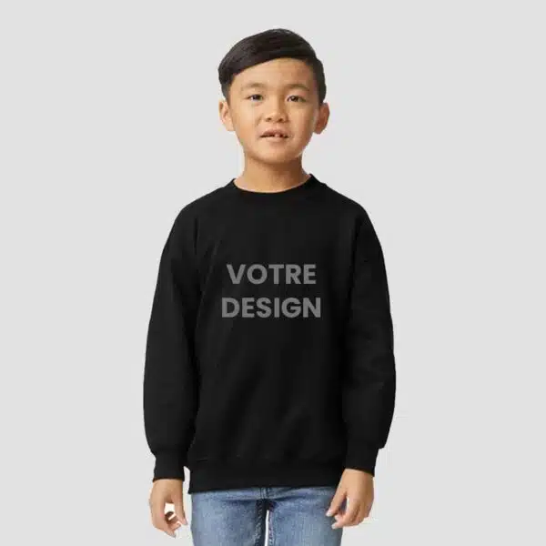 Sweat-personnalisé-enfant-noir