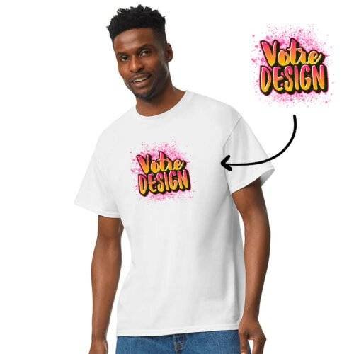 t shirt personnalisé photo livraison rapide