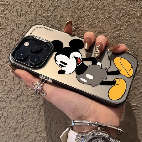 Disney Coque de t l phone Minnie Mouse Painting Art Coque pour iPhone 15 14 13