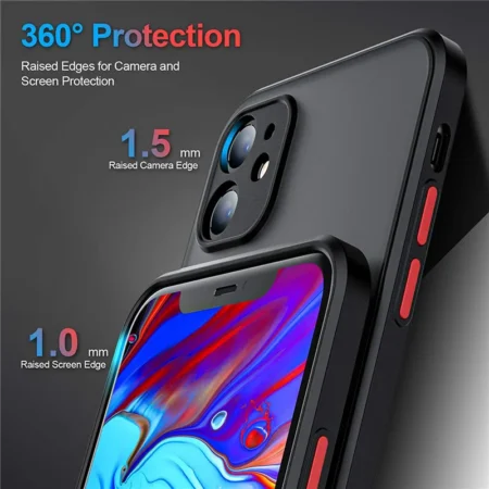JuL Coque Translucide Givr e pour iPhone Coque pour iPhone 15 14 13 12 11 Pro 3