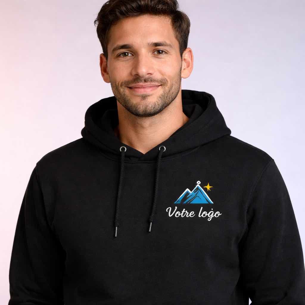 Sweat à capuche brodé personnalisé Gildan 18500