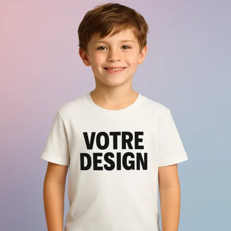 T-shirt enfant personnalisé Bio Livraison rapide
