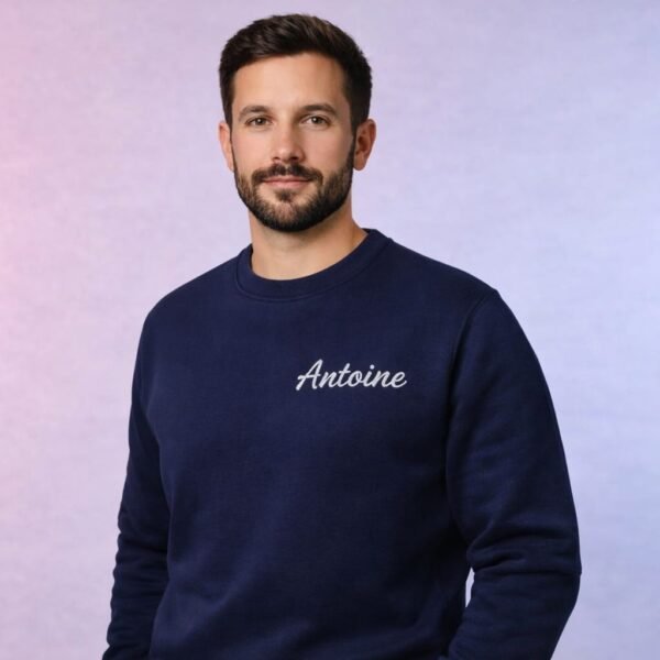 sweat brode personnalise coeur