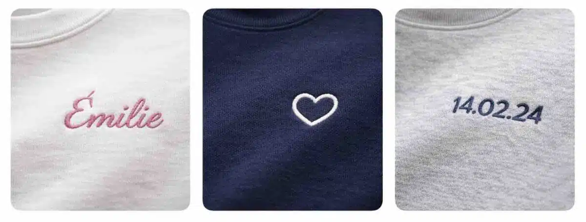 sweat broderie personnalisée