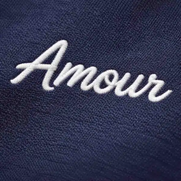 sweat broderie personnalisée coeur