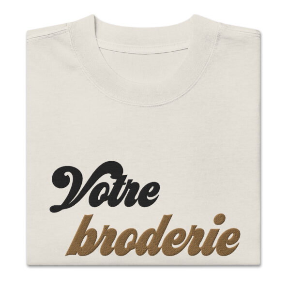 t shirt broderie personnalise oversize