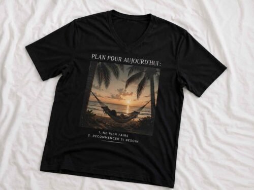 t shirt col v personnalisé