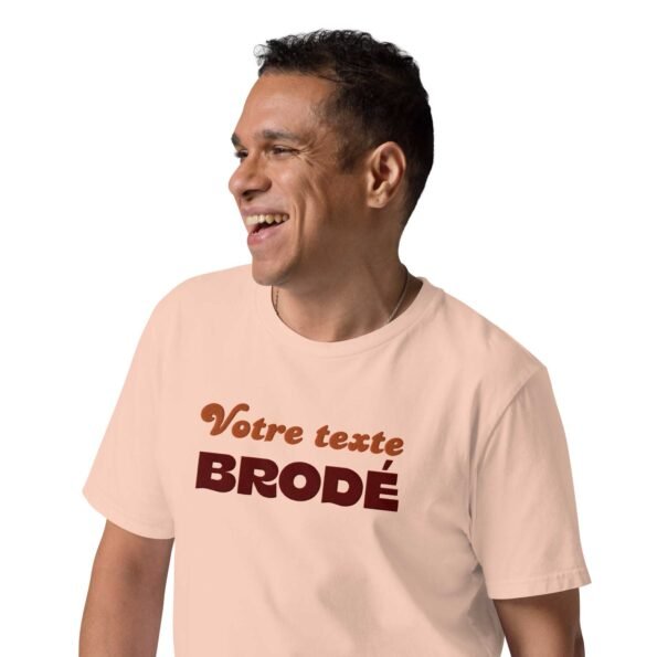 t shirt personnalise brode peche