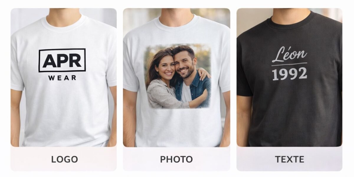 t shirt personnalise coton premium