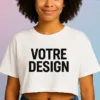 Crop Top personnalisable – Coton bio