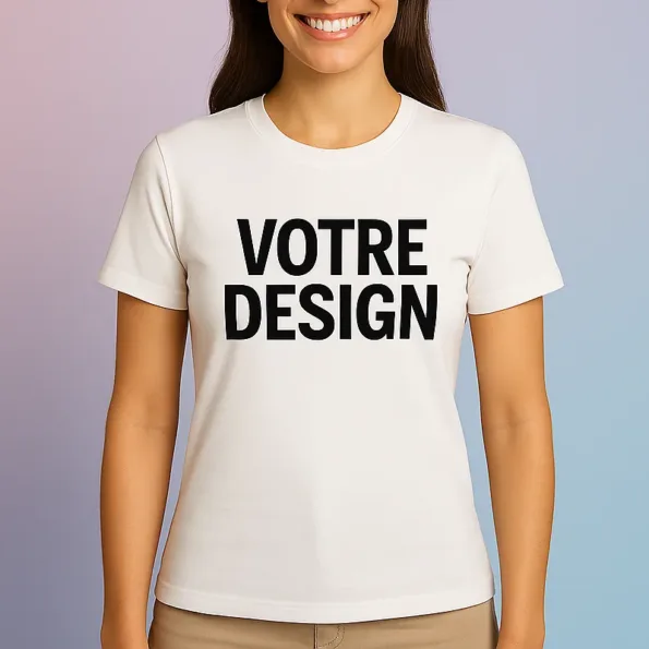T-shirt Femme Personnalisé coupe ajustée