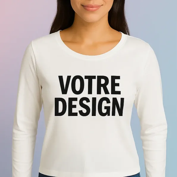 T-shirt manches longues femme personnalisable