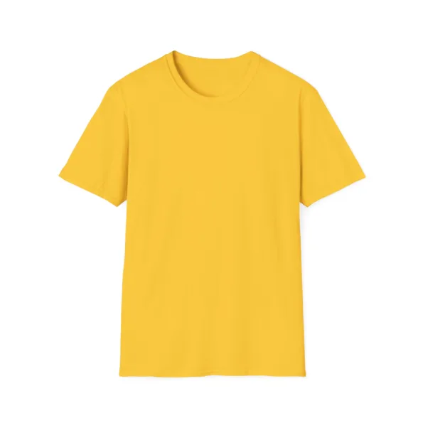 T shirt personnalise homme – Gildan 64000 jaune