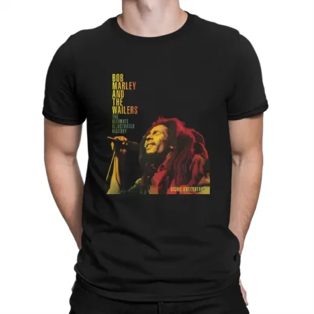 kf S41d37a0970e84b9cb5b5081c78ac40d1w T shirt Bob Marley pour homme Hipster PVD original T shirt distinctif