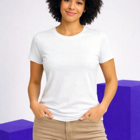 t-shirt-femme-coupe-pres-du-corps-personnalisé