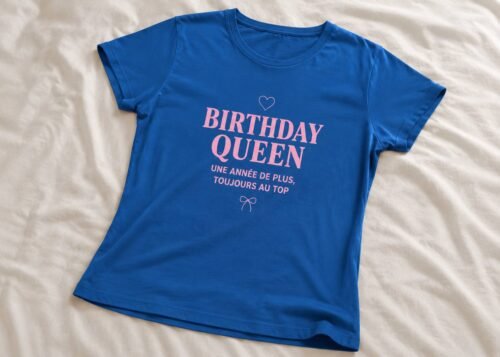 t shirt personnalisé femme anniversaire