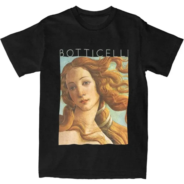 kf S21b78d8298934e39b3ebf651ed712d9a0 T Shirt Manches Courtes en Coton Respirant et Surdimensionn Streetwear Hip Hop Sandros Botticelli La Naissance