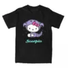 kf S503366e31dca49bc9d433837a54de6337 T Shirt Manches Courtes et Col Rond pour Homme et Femme 100 Coton Hello Kitty Zodiac