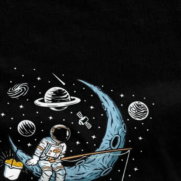 kf S670f33ed5a3240068ed75a47e11bc5d4w AstronsomFishing T shirt en coton manches courtes conomie d contract s conomie grande taille Crypto Moon