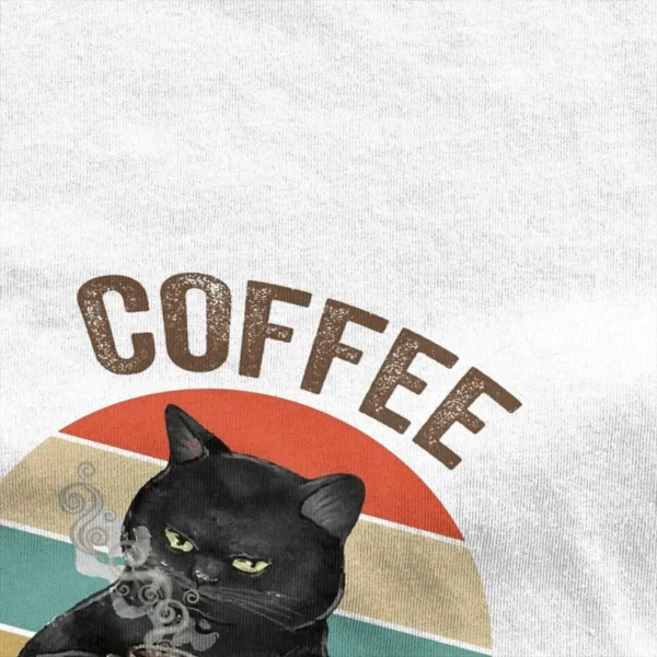 kf Sc496aa8428774d84be751ccd1d2412236 T shirt en coton col rond dr le grincheux chat caf parce que le meurtre est